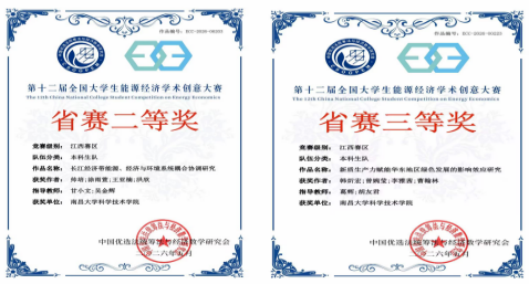 【喜报】南昌大学科学技术学院学子在两项学科竞赛中斩获多项省级荣誉